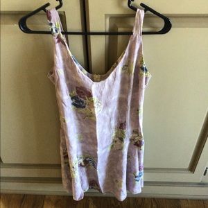 Floral tank mini dress